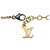 Bracciale Charm Louis Vuitton M61157 Nero Rosso Blu D'oro Bordò - vista 3
