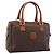 Céline CELINE Borsa Mini Boston in tela Macadam PVC Pelle Marrone Oro Auth 197819A D'oro