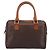 Céline CELINE Borsa Mini Boston in tela Macadam PVC Pelle Marrone Oro Auth 197819A D'oro - vista 2