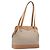 Céline Borsa a tracolla CELINE Macadam Canvas PVC Beige Gold Auth 197804 D'oro