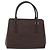 Borsa a mano BURBERRY in pelle marrone argento Auth BA15380A - vista 2