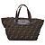Borsa a mano FENDI Zucca Canvas Nero Marrone Auth 199124 - vista 13