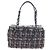 CHANEL Paris New York Line Chain Vanity Bag Tweed Gray Silver CC Auth 196581M Marrone Argento - vista 13