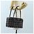 CHANEL Paris New York Line Chain Vanity Bag Tweed Gray Silver CC Auth 196581M Marrone Argento - vista 27