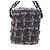 CHANEL Paris New York Line Chain Vanity Bag Tweed Gray Silver CC Auth 196581M Marrone Argento - vista 4