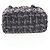 CHANEL Paris New York Line Chain Vanity Bag Tweed Gray Silver CC Auth 196581M Marrone Argento - vista 6