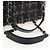 CHANEL Paris New York Line Chain Vanity Bag Tweed Gray Silver CC Auth 196581M Marrone Argento - vista 9