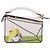 LOEWE Ghibli Spirited Away Ootori Sama Puzzle Bag Mini Pelle 2way Gold Auth 167504SM Bianco D'oro - vista 13