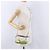 LOEWE Ghibli Spirited Away Ootori Sama Puzzle Bag Mini Pelle 2way Gold Auth 167504SM Bianco D'oro - vista 26