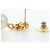 CHANEL COCO Mark Pierce Metal Gold Tone CC Auth 196711M - vista 11
