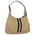 Borsa a tracolla GUCCI GG Canvas Jackie Beige Silver 00963 Auth 199624V Argento