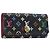 LOUIS VUITTON Monogram Multicolor Multicles 4 Key Case Black M93732 Auth 199235A Nero