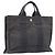 Hermès HERMES Her Line Tote PM Borsa Tote Canvas Gray Silver Auth 199054A Marrone Argento