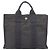 Hermès HERMES Her Line Tote PM Borsa Tote Canvas Gray Silver Auth 199054A Marrone Argento - vista 2