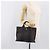 Hermès HERMES Her Line Tote PM Borsa Tote Canvas Gray Silver Auth 199054A Marrone Argento - vista 20