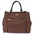 Borsa a mano PRADA in pelle Taurillon 2way Brown Gold Auth am12327V Marrone D'oro - vista 13