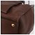 Borsa a mano PRADA in pelle Taurillon 2way Brown Gold Auth am12327V Marrone D'oro - vista 18