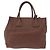 Borsa a mano PRADA in pelle Taurillon 2way Brown Gold Auth am12327V Marrone D'oro - vista 3