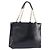 Céline CELINE Handtasche aus Leder Schwarz Goldfarben Auth 200206