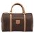 Céline Borsa Boston CELINE Macadam Canvas PVC Pelle Marrone Oro Auth 199217A D'oro - vista 13
