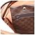 Céline Borsa Boston CELINE Macadam Canvas PVC Pelle Marrone Oro Auth 199217A D'oro - vista 20