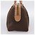Céline Borsa Boston CELINE Macadam Canvas PVC Pelle Marrone Oro Auth 199217A D'oro - vista 4
