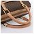 Céline Borsa Boston CELINE Macadam Canvas PVC Pelle Marrone Oro Auth 199217A D'oro - vista 7