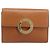 Céline Borsa a pochette CELINE in pelle marrone e oro Auth yk20741A D'oro - vista 13