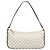 Céline Pouch accessori CELINE Macadam Canvas PVC Leather White Gold Auth 199119A Bianco D'oro - vista 13