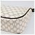 Céline Pouch accessori CELINE Macadam Canvas PVC Leather White Gold Auth 199119A Bianco D'oro - vista 16
