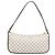 Céline Pouch accessori CELINE Macadam Canvas PVC Leather White Gold Auth 199119A Bianco D'oro - vista 2