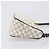 Céline Pouch accessori CELINE Macadam Canvas PVC Leather White Gold Auth 199119A Bianco D'oro - vista 3