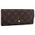 LOUIS VUITTON Monogram Portefeuille Louise Long Wallet M60460 LV Auth am12490V Monogramma