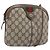 Borsa GUCCI GG Supreme Web Sherry Line PVC Beige Gold 904 02 047 Auth 199660 D'oro