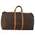 LOUIS VUITTON Monogram Keepall 55 Boston Bag M41424 LV Auth 196263A Monogramma