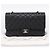 Borsa CHANEL Double Flap Chain Matelasse 23 Caviar Skin Black Auth yk20833SM Nero Argento - vista 12