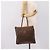 Céline Borsa Tote CELINE Macadam Canvas PVC Pelle Brown Gold Auth 197781 Marrone D'oro - vista 19