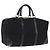 Céline CELINE C Saluki Horse Carriage Boston Bag Black Gold Tone Auth 195446 Nero