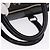 Céline CELINE C Saluki Horse Carriage Boston Bag Black Gold Tone Auth 195446 Nero - vista 7