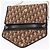 Borsa a tracolla con catena Christian Dior Trotter Canvas Beige Gold Auth 197895A D'oro - vista 10