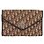 Borsa a tracolla con catena Christian Dior Trotter Canvas Beige Gold Auth 197895A D'oro - vista 13