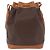 Céline Borsa a tracolla CELINE Macadam Canvas PVC Leather Brown Gold Auth 199630 Marrone D'oro - vista 2