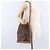 Céline Borsa a tracolla CELINE Macadam Canvas PVC Leather Brown Gold Auth 199630 Marrone D'oro - vista 25
