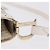 Borsa a mano Christian Dior Trotter Canvas Gold Auth 197782SAM D'oro - vista 9