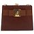 Borsa a tracolla Salvatore Ferragamo Vala Chain in pelle marrone e oro Auth 199629A D'oro - vista 13