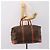 Céline Borsa Boston CELINE Macadam Canvas PVC Leather Brown Gold Auth ka5932 Marrone D'oro - vista 22