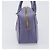 Borsa a mano PRADA pelle Saffiano Purple Silver Auth yk20752A Argento Porpora - vista 3