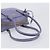 Borsa a mano PRADA pelle Saffiano Purple Silver Auth yk20752A Argento Porpora - vista 7