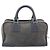 Borsa a mano LOEWE Americana 28 in camoscio grigio argento Auth 200243A Marrone - vista 2