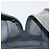 Borsa a mano LOEWE Americana 28 in camoscio grigio argento Auth 200243A Marrone - vista 21
